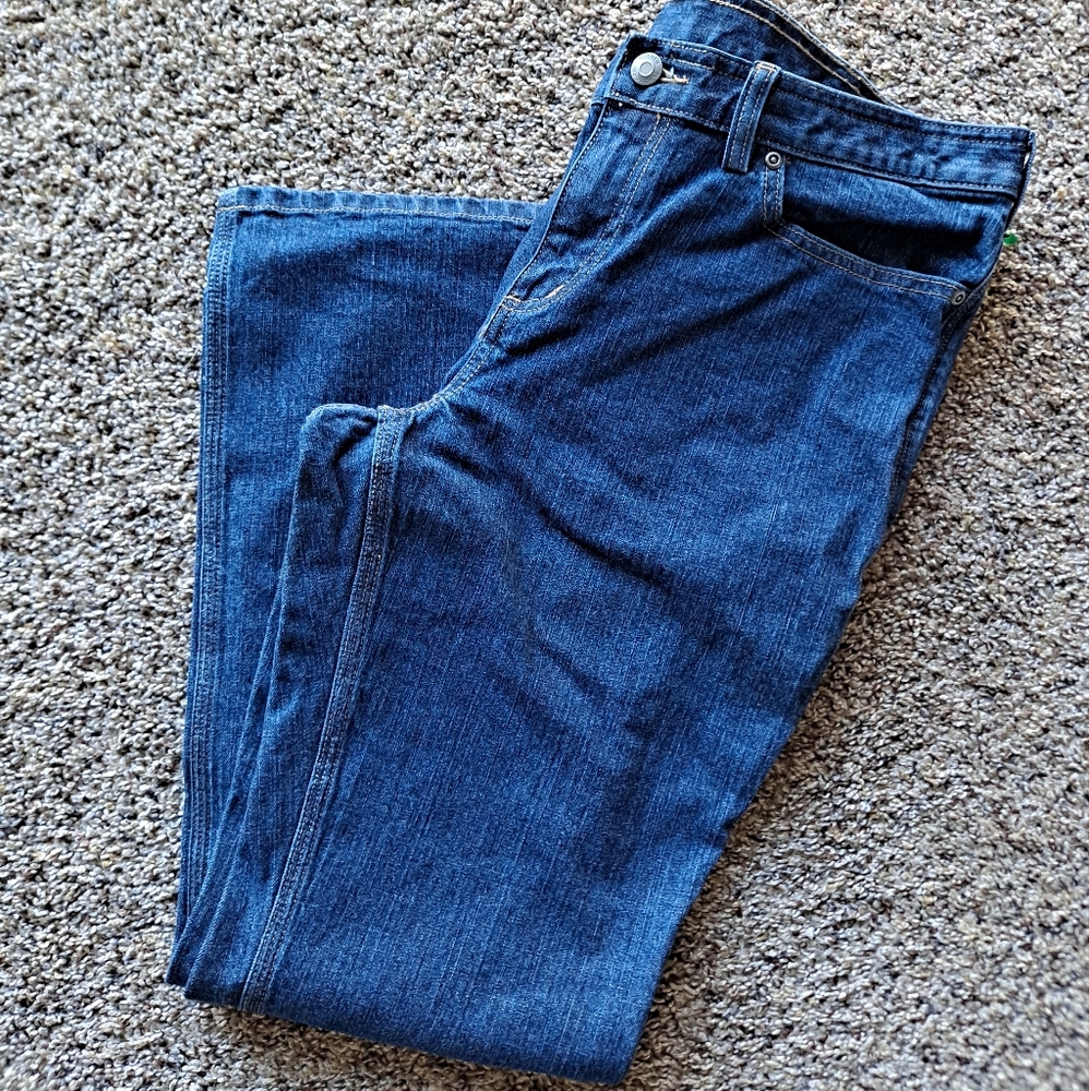 Womens Duluth Trading Company Denim Jeans Bootcut Pants Size 12x31